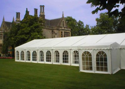 30 meter marquee in front of grand country house