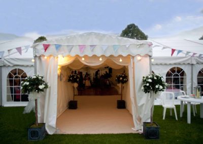 front entrance of marquees direct wedding marquee