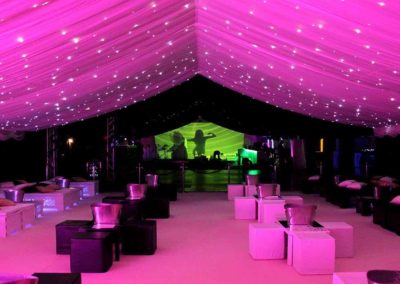 Image of VIP night club theme with pink lighting