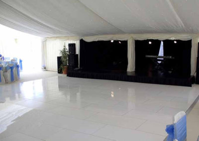 Image of white dance floor