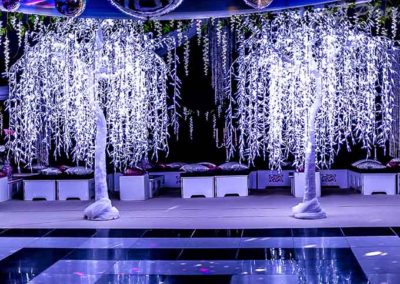 LED white weeping willow indoor trees