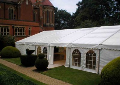 Image of party marquee at grand estate